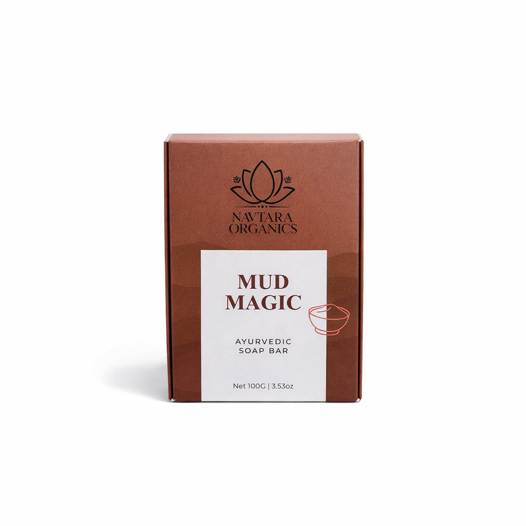 Mud Magic Ayurvedic Soap Bar | Navtara Organics (100g)