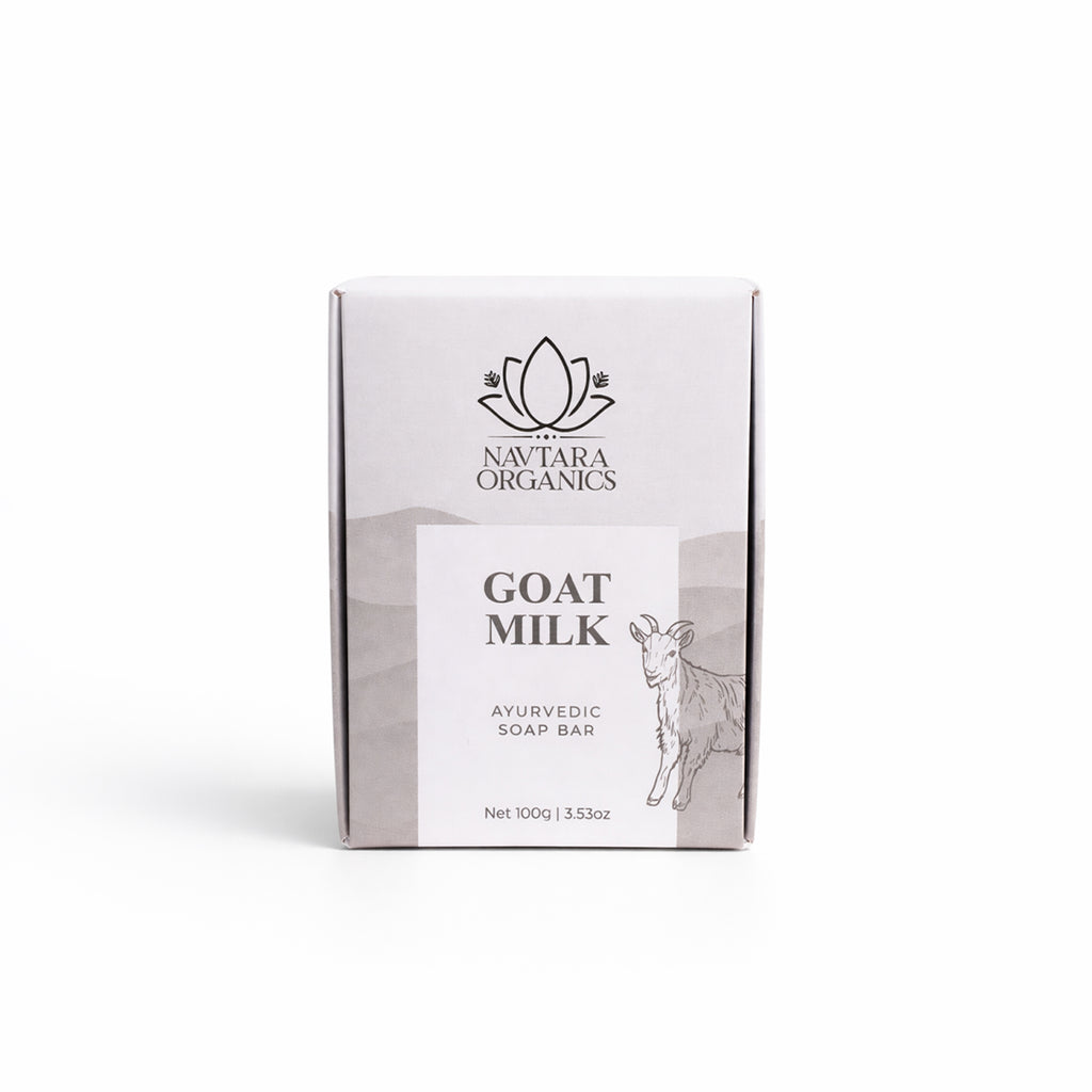 Goat Milk Ayurvedic Soap Bar | Navtara Organics (100g)