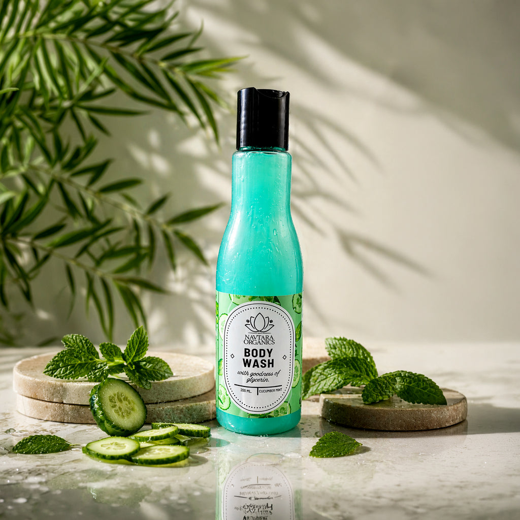 Cucumber Mint Body Wash | Navtara Organics (200ml)