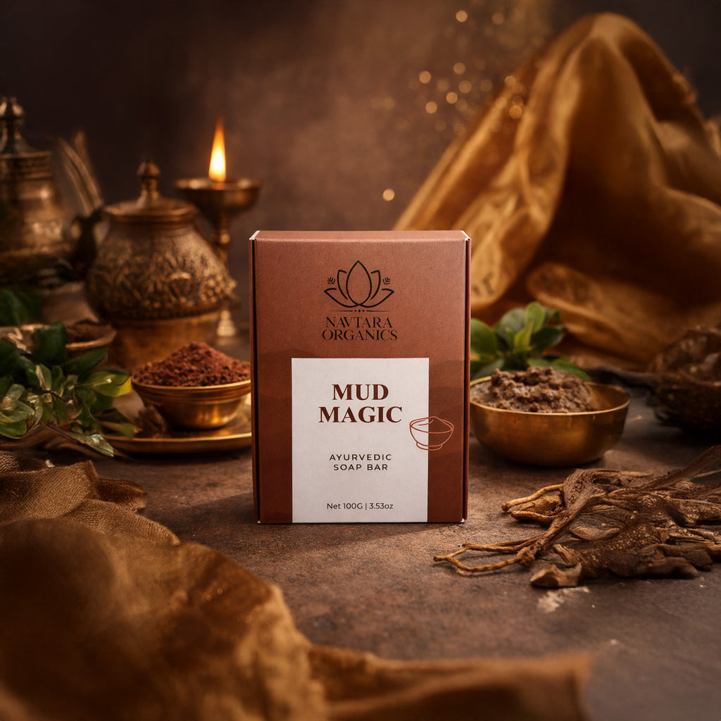 Mud Magic Ayurvedic Soap Bar | Navtara Organics (100g)