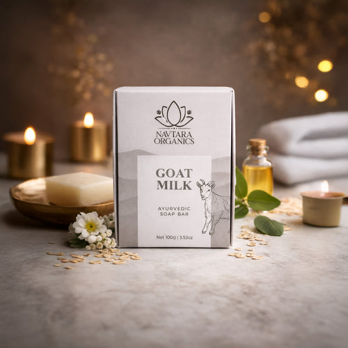 Goat Milk Ayurvedic Soap Bar | Navtara Organics (100g)