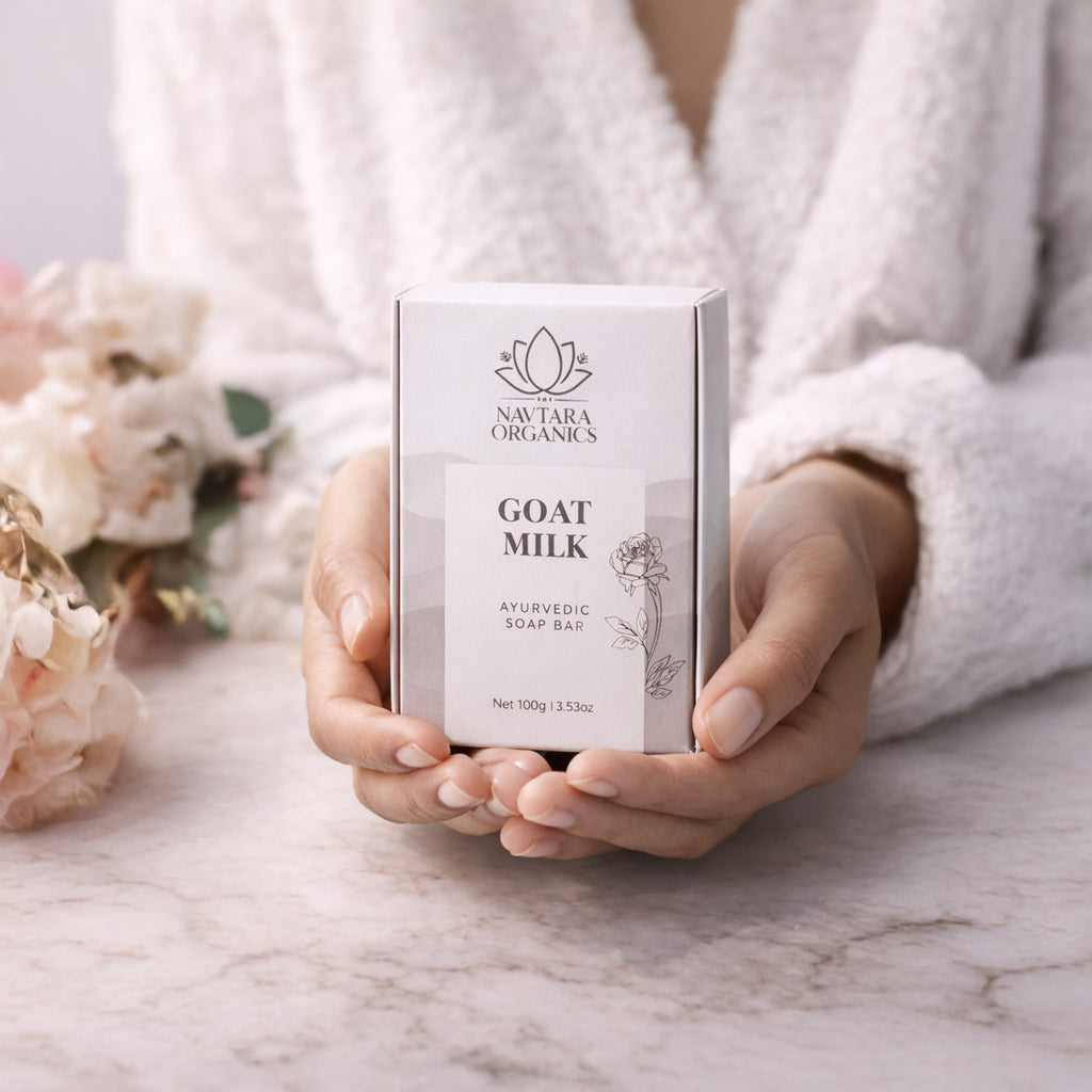 Goat Milk Ayurvedic Soap Bar | Navtara Organics (100g)