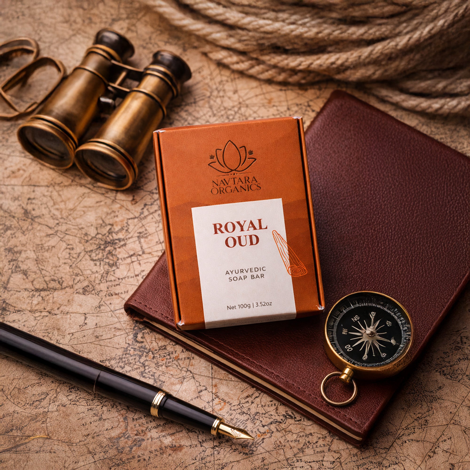 Royal Oud Luxury Soap Bar | Navtara Organics (100g)