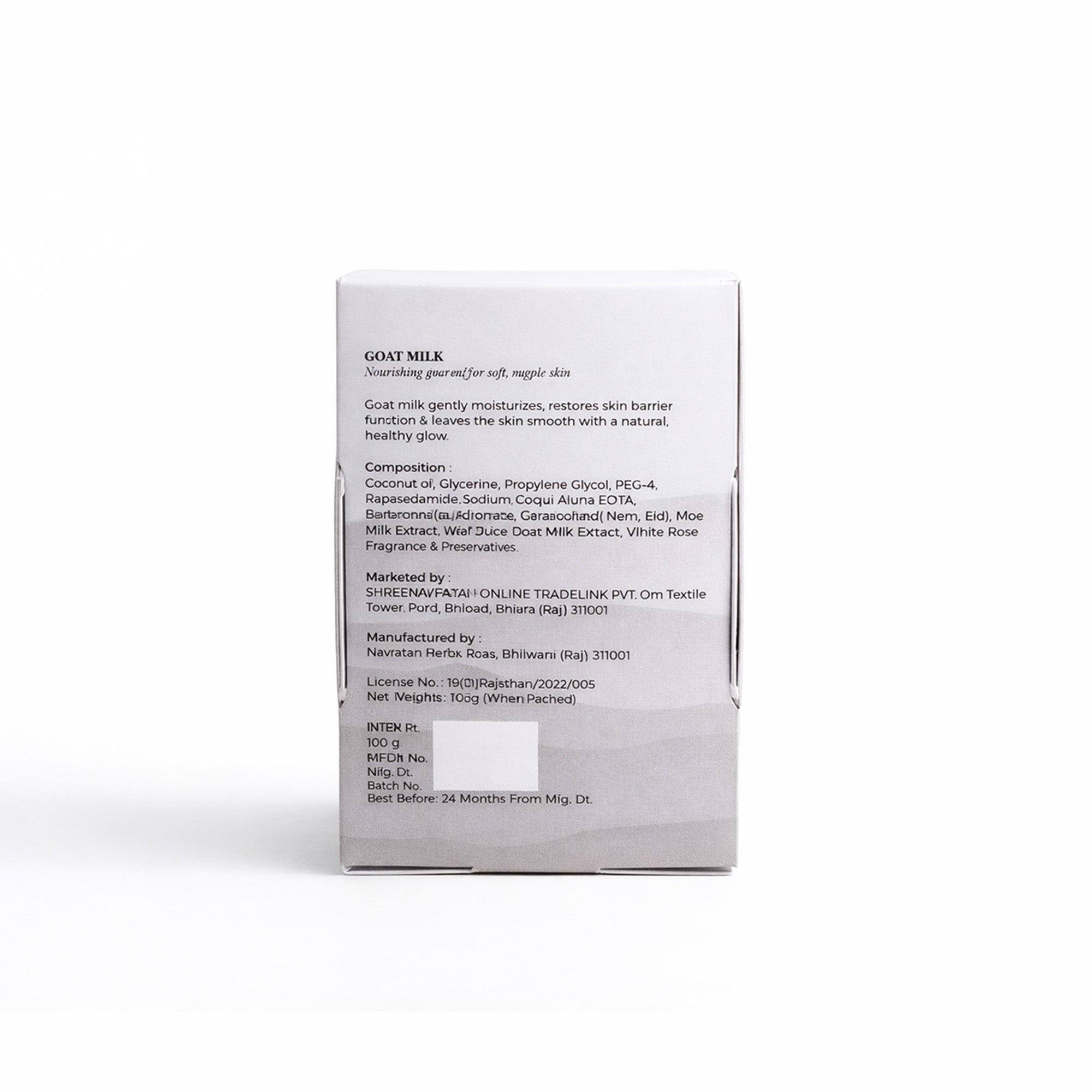 Goat Milk Ayurvedic Soap Bar | Navtara Organics (100g)